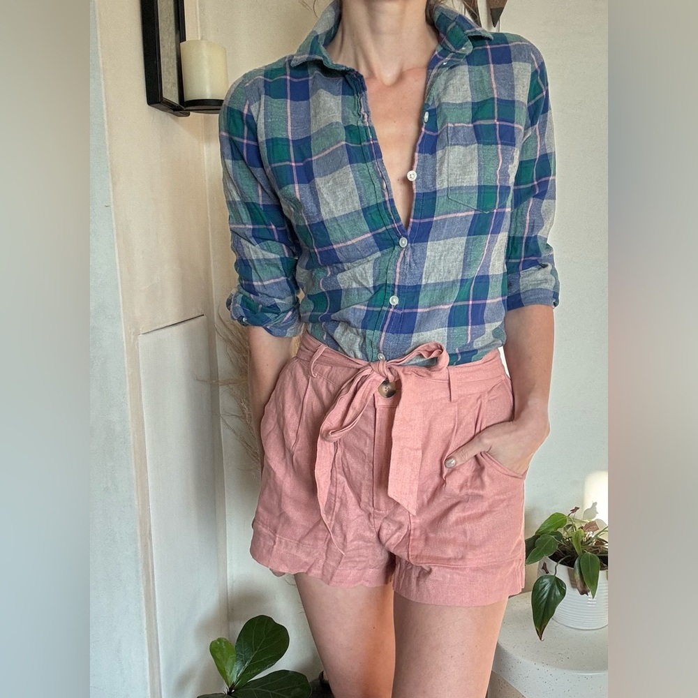 J crew plaid flannel shirt